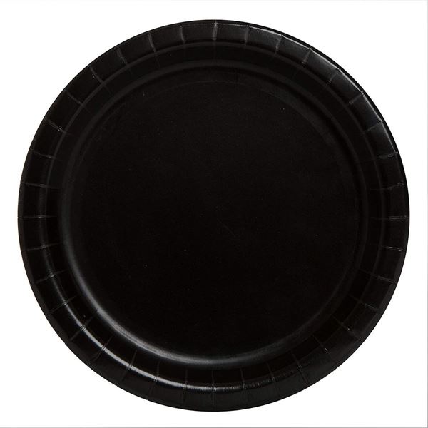 16 Pratos 23cm Preto