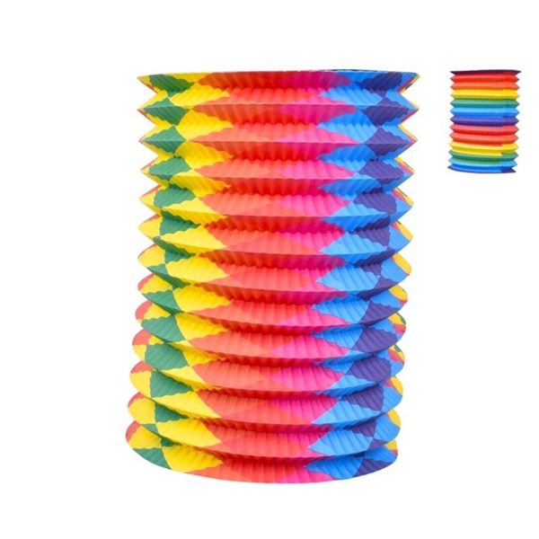 Lanterna Papel Colorida 15cm