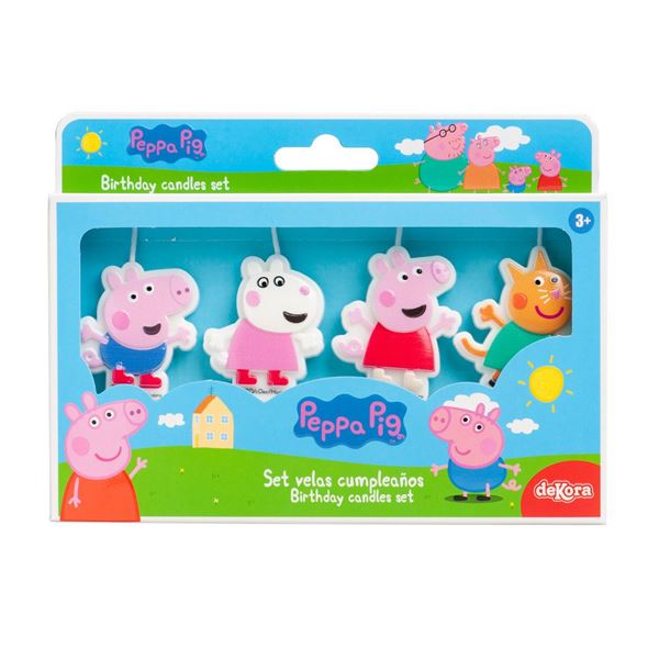 4 Velas Peppa Pig