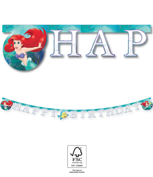 Banner Happy Birthday Ariel