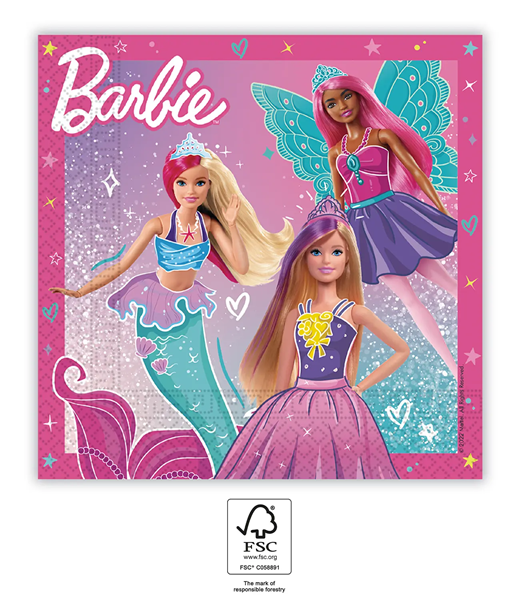 20 Guardanapos Barbie
