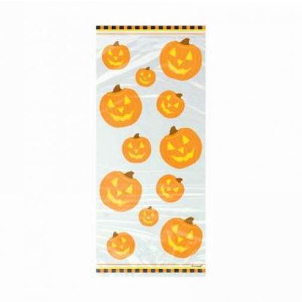 20 Sacos Celofane Abóboras Halloween