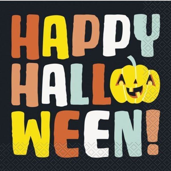 16 Guardanapos Happy Halloween