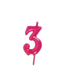 Vela Artesanal Magenta Nº3