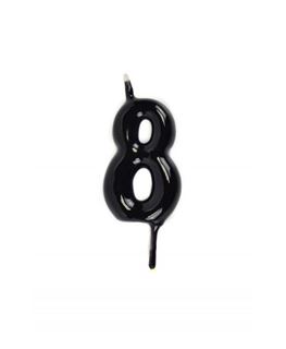Vela Artesanal Preto Nº 8