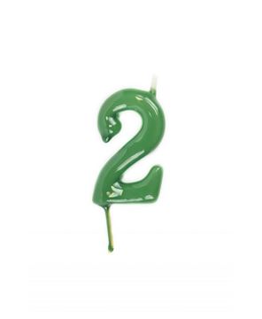 Vela Artesanal Verde Nº2