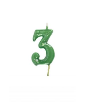 Vela Artesanal Verde Nº3