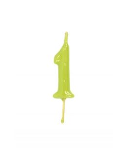 Vela Artesanal Verde Pistachio Nº1