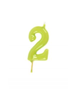 Vela Artesanal Verde Pistachio Nº2