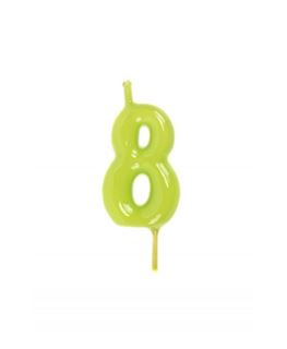 Vela Artesanal Verde Pistachio Nº8