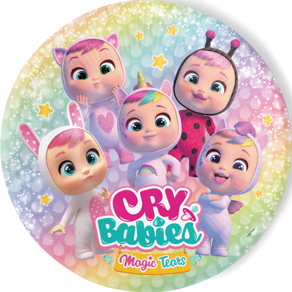 8 Pratos Cry Babies 23cm