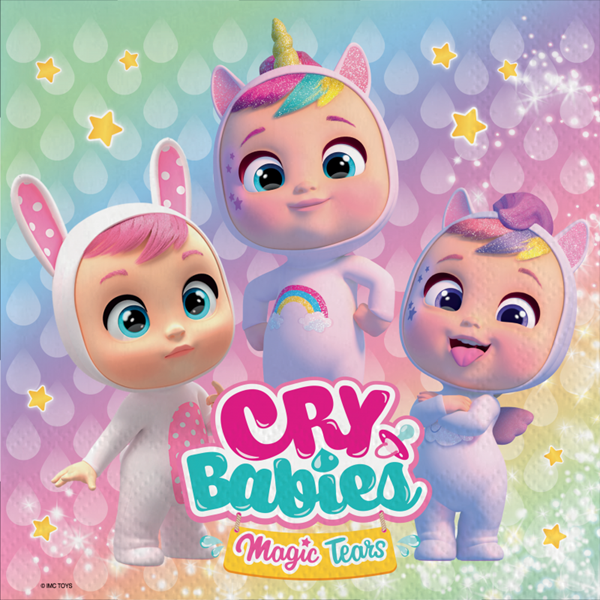 20 Guardanapos Cry Babies