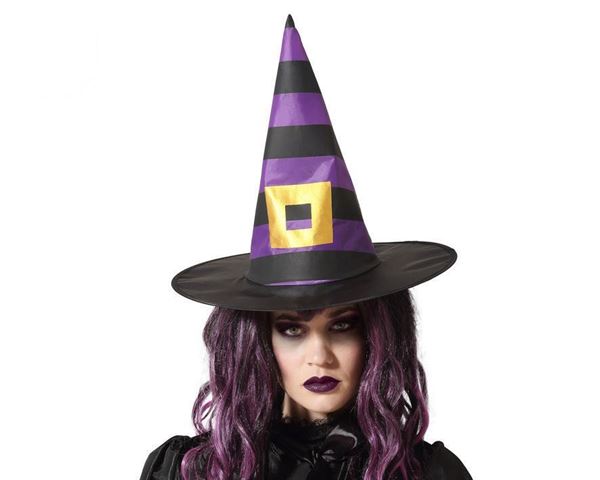 Chapéu De Bruxa Roxo