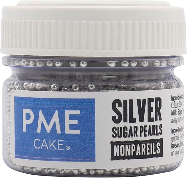 Pérolas De Açúcar Prateadas 25gr