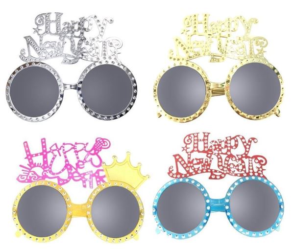Óculos Happy New Year Brilhantes