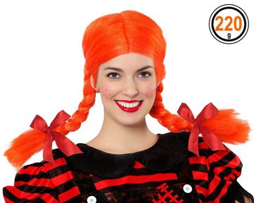 Peruca Tranças Laranja