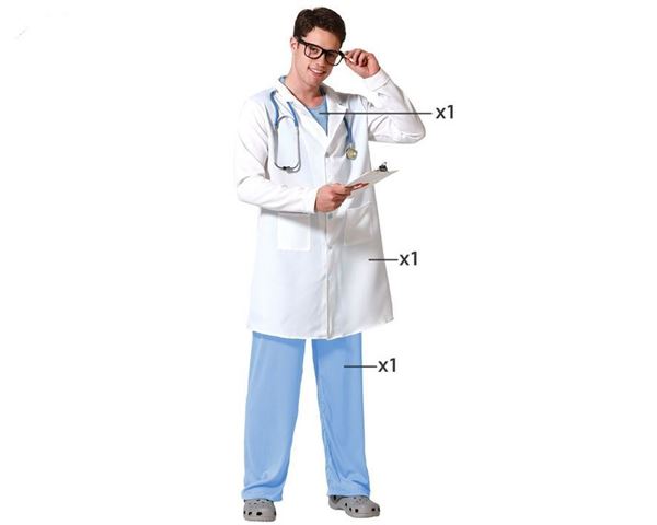 Fato Médico Branco M-l