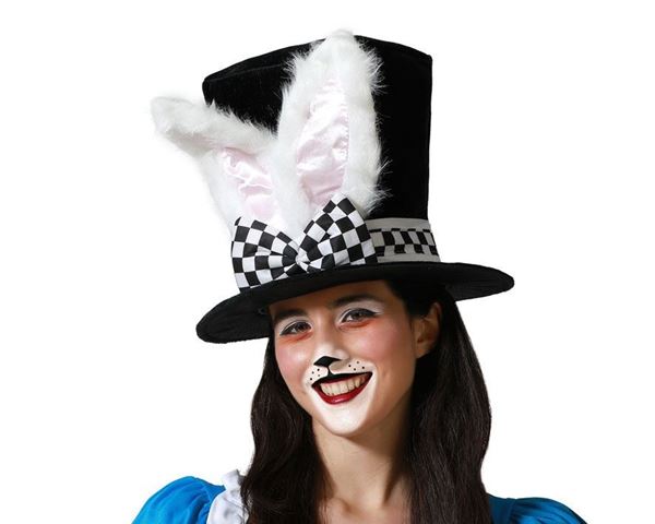 Chapéu Cartola De Coelho Alice