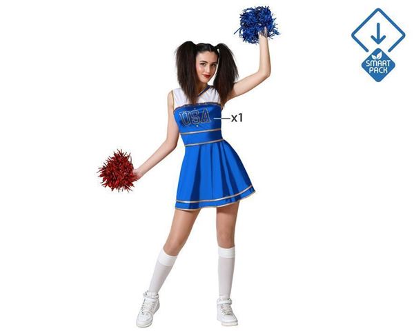 Fato Cheerleader Azul