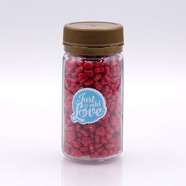 Mini Corações 3d Vermelho 75gr