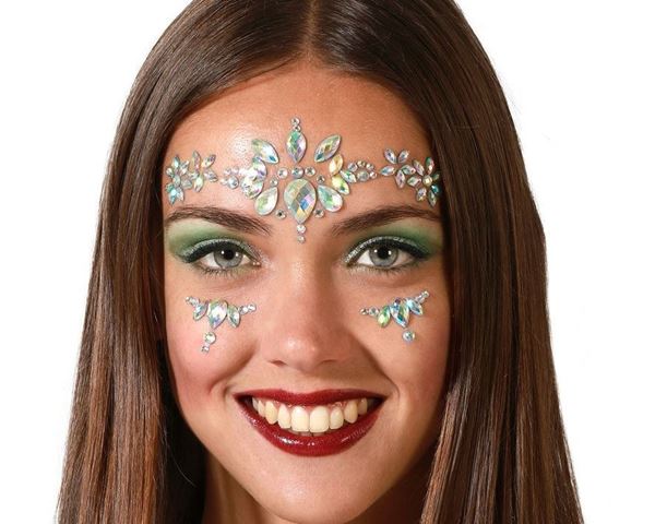 Jóias Faciais Adesivas Prata