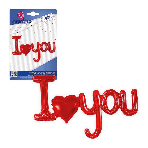 Balão Foil I Love You 97cm