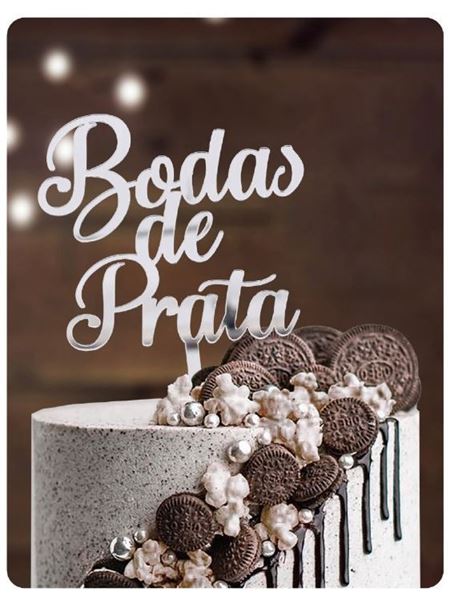 Topo De Bolo Bodas De Prata