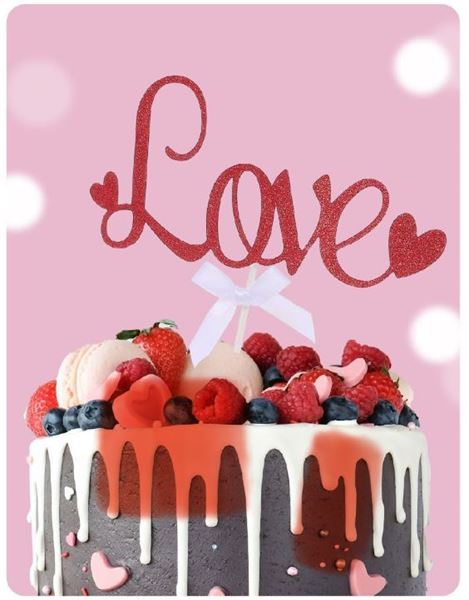 Topo De Bolo Love