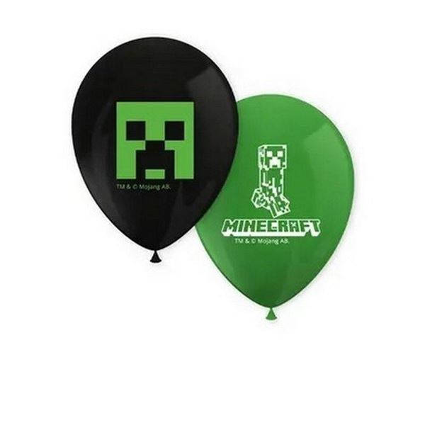 8 Balões Latex Minecraft