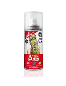 Spray Cabelo Purpurina Prata 100ml