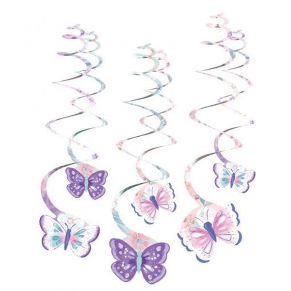 6 Swirls Borboletas