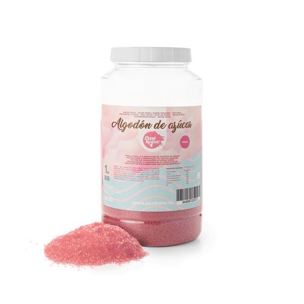 Algodão Doce 1kg Rosa Sabor Morango