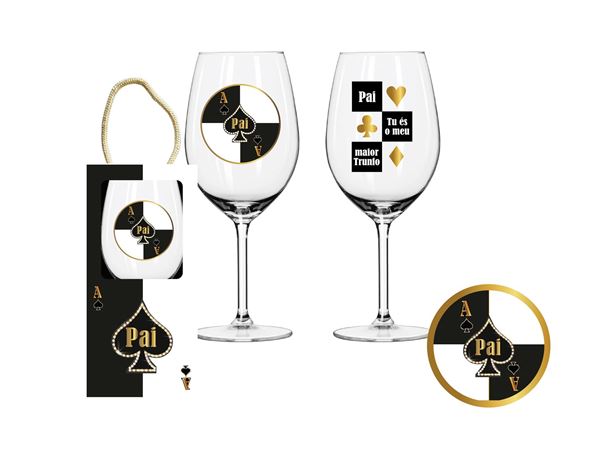 Copo Vinho Com Caixa E Base Pai