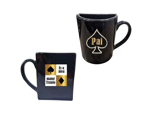 Meia Caneca Preta Pai