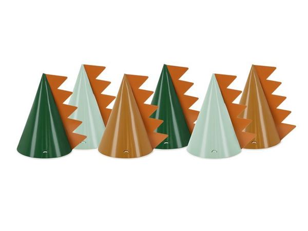6 Chapéus De Festa Dinossauros