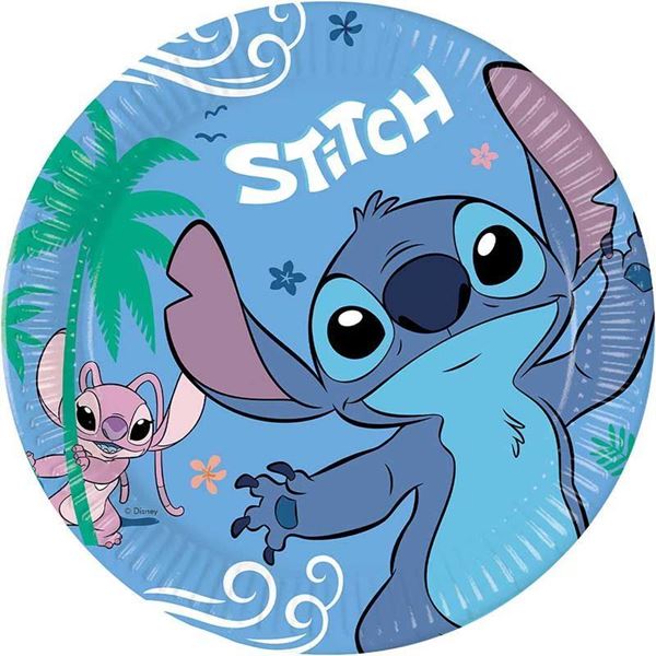 8 Pratos 23cm Stitch