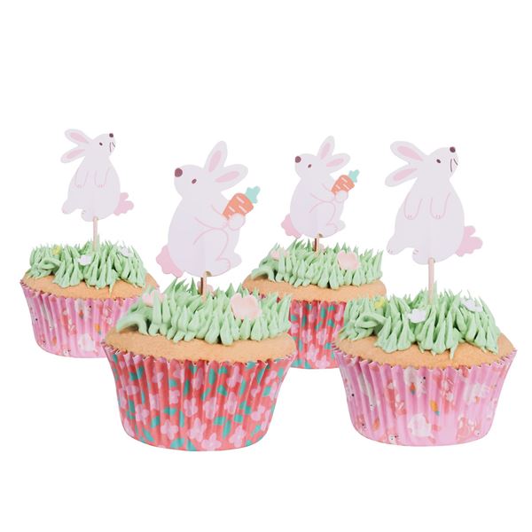 Formas E Toppers Cupcake Páscoa 48un