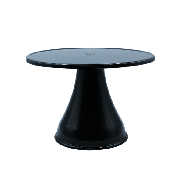 Cake Stand Liso Alto 28x19cm Azul Preto