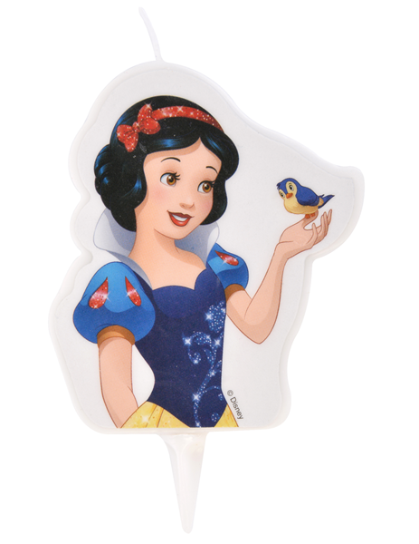 Vela Branca De Neve 7.5cm