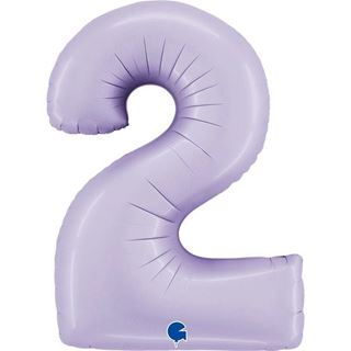 Balão Foil Número 2 Lilás