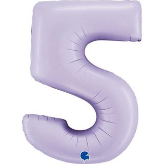 Balão Foil Número 5 Lilás
