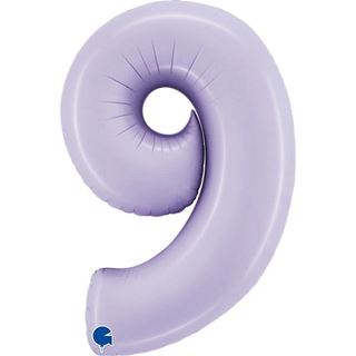 Balão Foil Número 9 Lilás
