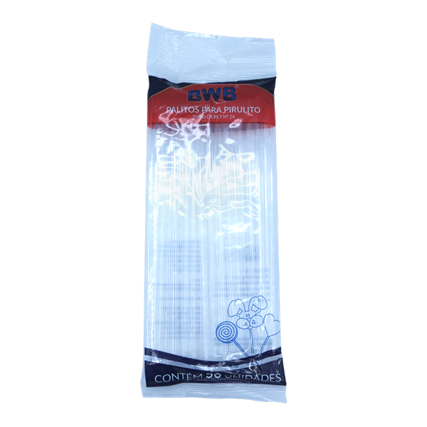 Palitos Para Pirulito Médio Cristal 50un