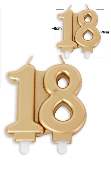 Vela 18 Ouro