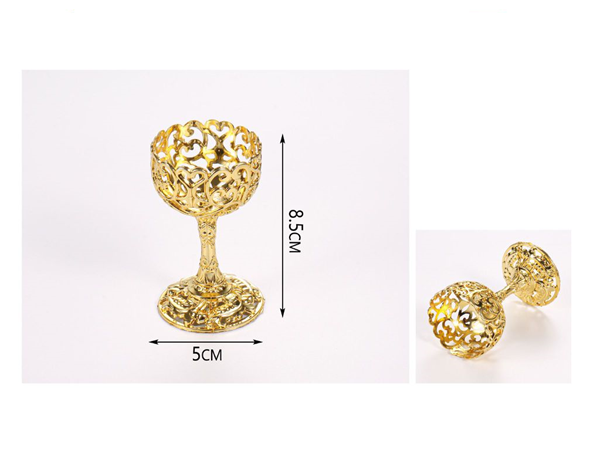Cálice Dourado Elegance 9cm