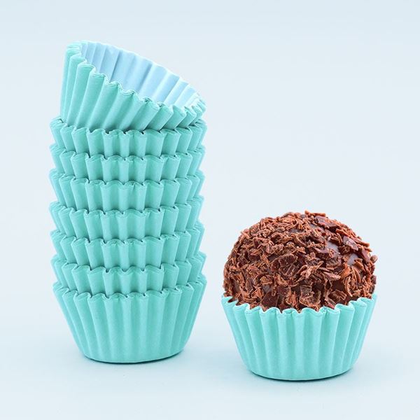 Forma Brigadeiro Lisa Verde Bebé 100un
