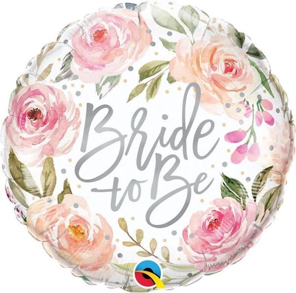 Balão Foil 18" Bride To Be Aquarela Florida