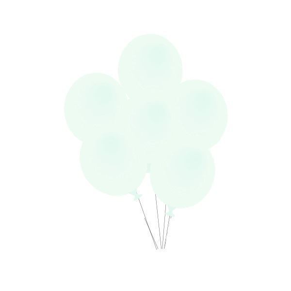 6 Balões 32cm - Verde Matte