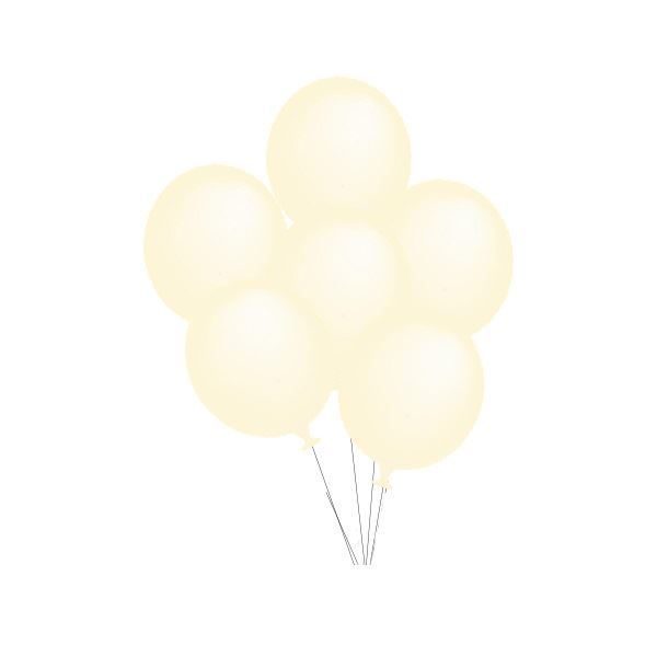 6 Balões 32cm - Amarelo Matte