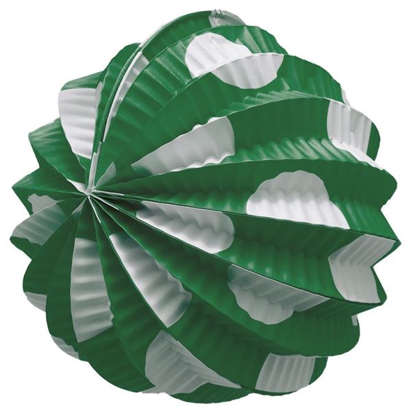 Balão Papel Verde Bolinhas 22cm